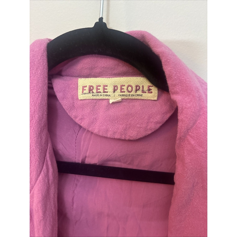 FREE PEOPLE Sz  XL OLIVIA BLAZER IN PINK - Picture 5 of 7